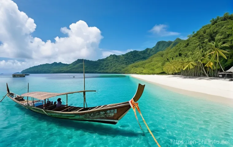 필리핀 대중교통 가이드 - **Scenic Tricycle Adventure in a Coastal Town**
    A picturesque scene featuring a brightly painted...